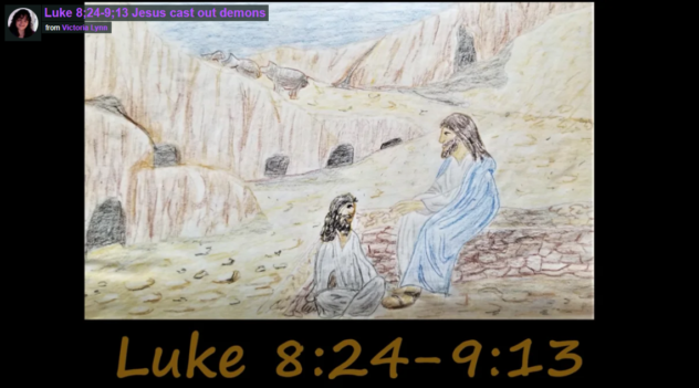 Create with Victoria Lynn, Jesus Casts out Demons, Luke 8:24-9:13
