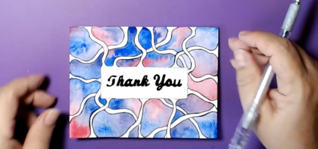 Cover of a Thank you card