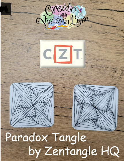 2 examples of how to draw a Paradox Tangle