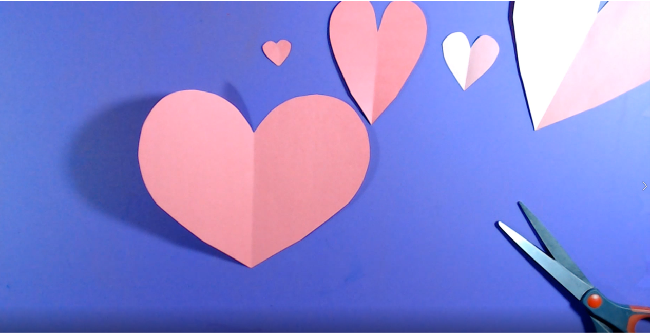 hearts cut out of paper