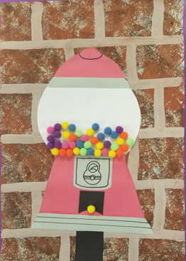 Collaged Gumball Machine