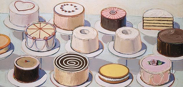 Wayne Thiebaud cakes