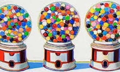 Wayne Thiebaud gumball machines